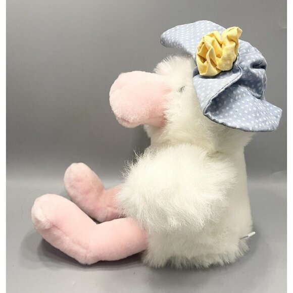 Vintage Platypus Plush 10” Bonnet Hat White Stuffed Animal Play-by-Play Duck - Picture 2 of 6